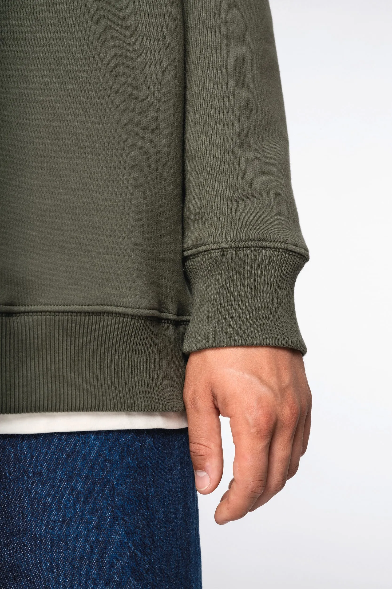Sudadera cuello redondo oversize unisex